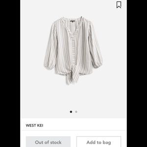 Donelia Tie Front Top